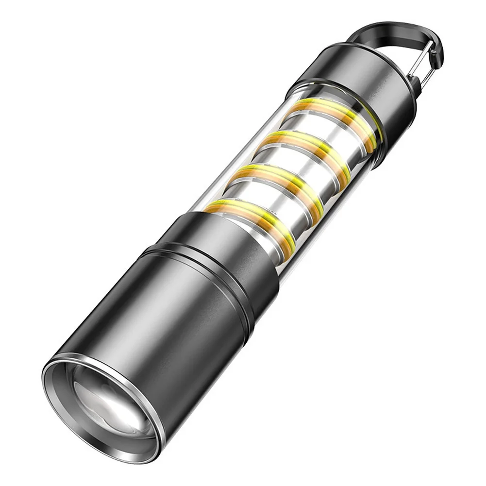 For Superior Visibility Outdoors Portable USB Flashlight Flashlight For Outdoor Activities 500 Meters Beam Distance