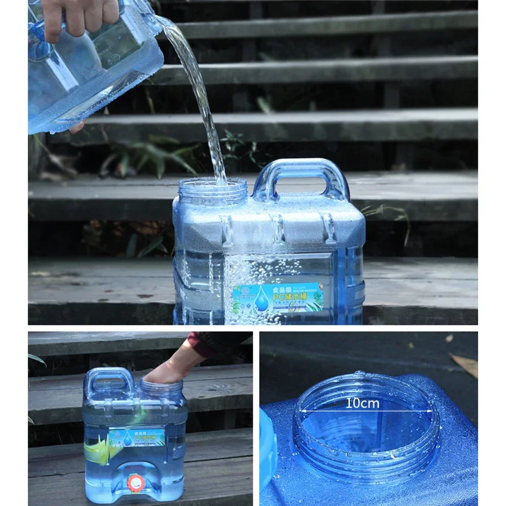 Seau d'eau potable 5-22L, réservoir d'eau Pure, support de stockage d'eau avec robinet pour Camping en plein air, cuisine pique-nique randonnée