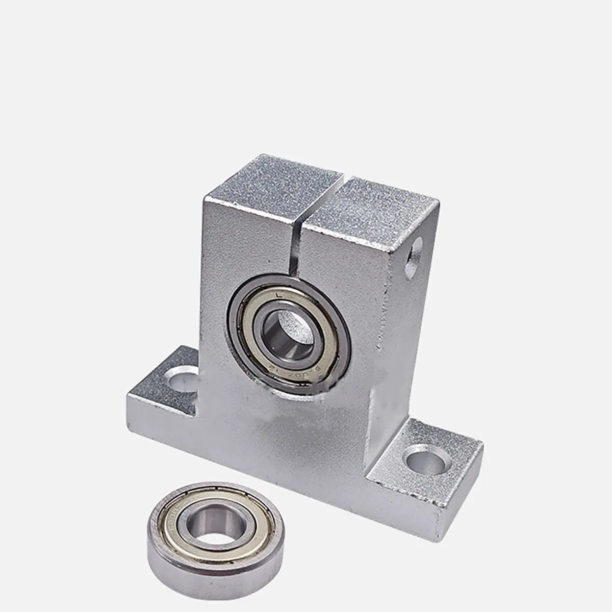 

1Pc Model Vertical Non-Alignable Miniature Small Bearing Seat SK30+1 SK30+2 SK35+1 SK35+2 Bore 10/12/15/17/20mm Aluminum Alloy