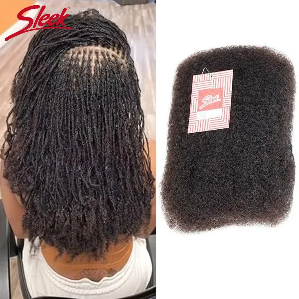 Sleek Remy Afro Curly Bulk Hair For Braiding Peruvian QVR Afro Kinky Curly Human Hair Bulk Natural Brown Color Braids Hair