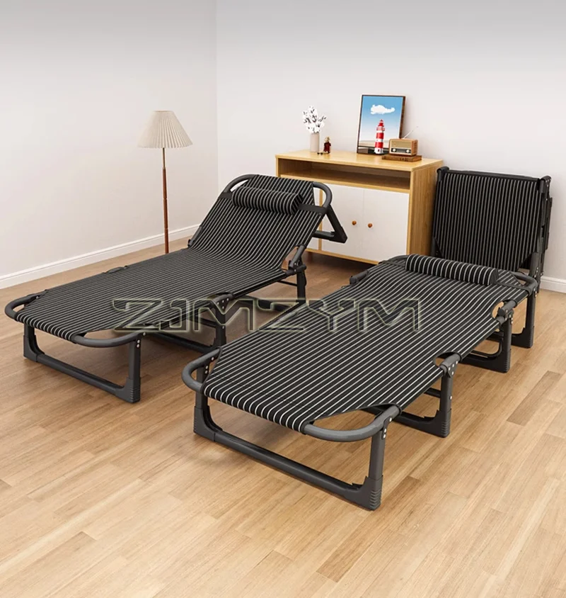 Portable Folding Recliner Lunch Single Bed Portable Small Bed Folding Bed Workbench Lunch Folding Chair Breathable and Foldable
