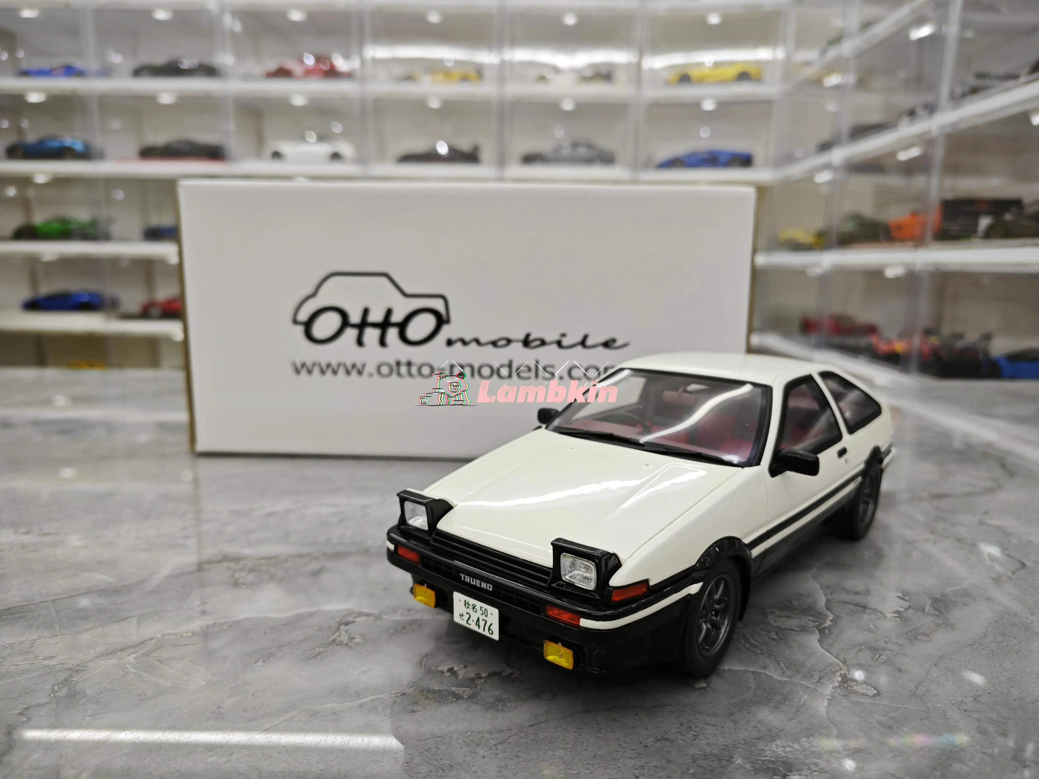 OTTO ae86 Heads D SPRINTER TRUENO simulation car model 1/18 unopenable resin car model collection gift