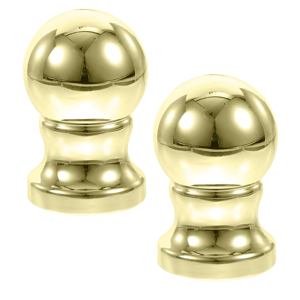 

2pcs Flagpole Ball Topper Ornament Abs Replacement Finial For Garden Flag Pole Outdoor Decor Durable Weatherproof Lightweight