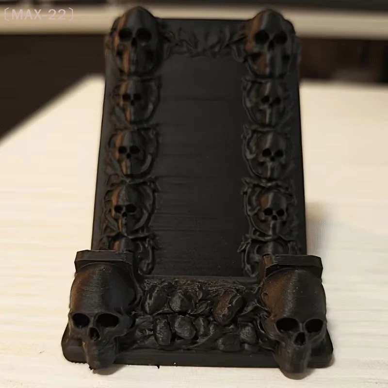 Gothic Style Skull Phone Holder Dark Style Personalized Desktop Decoration Enthusiast Creative Gift