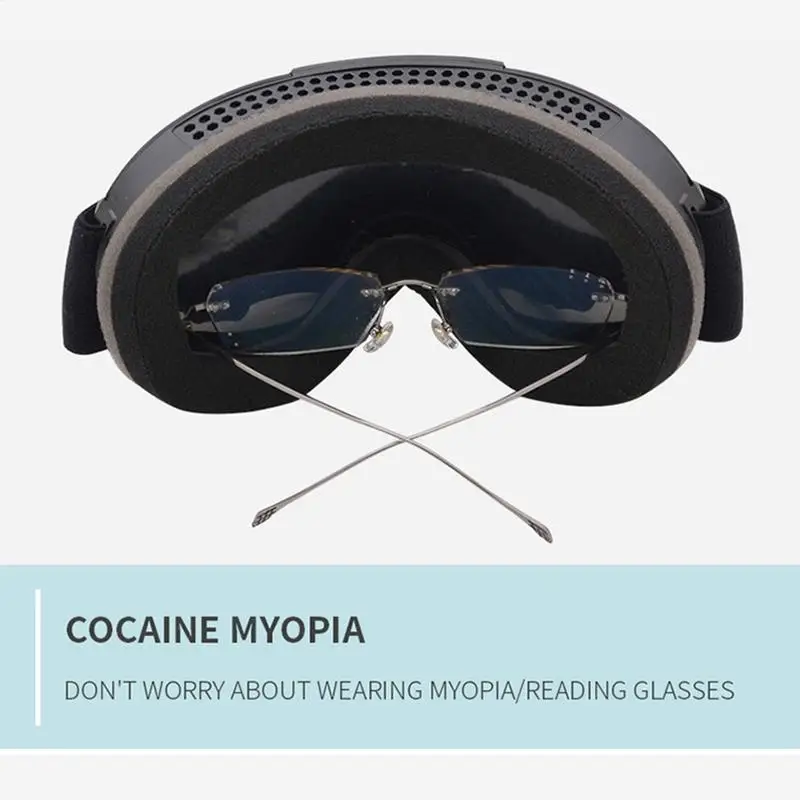 Snowboard Goggles Over Glasses Men Anti-Fog Cold Weather Goggles TPU Frame Anti-Fog Cold Weather Goggles Winter Snow Sports