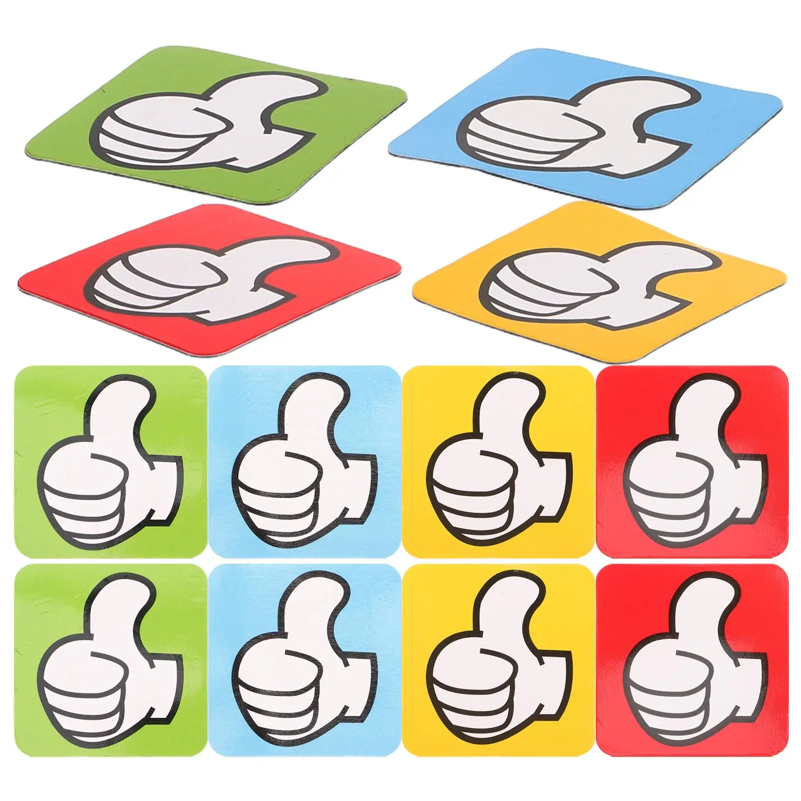 80 Pcs Thumbs up Tile Blackboard Magnets for Office Food Fridge Cute Refrigerator Cool Small Inspirational
