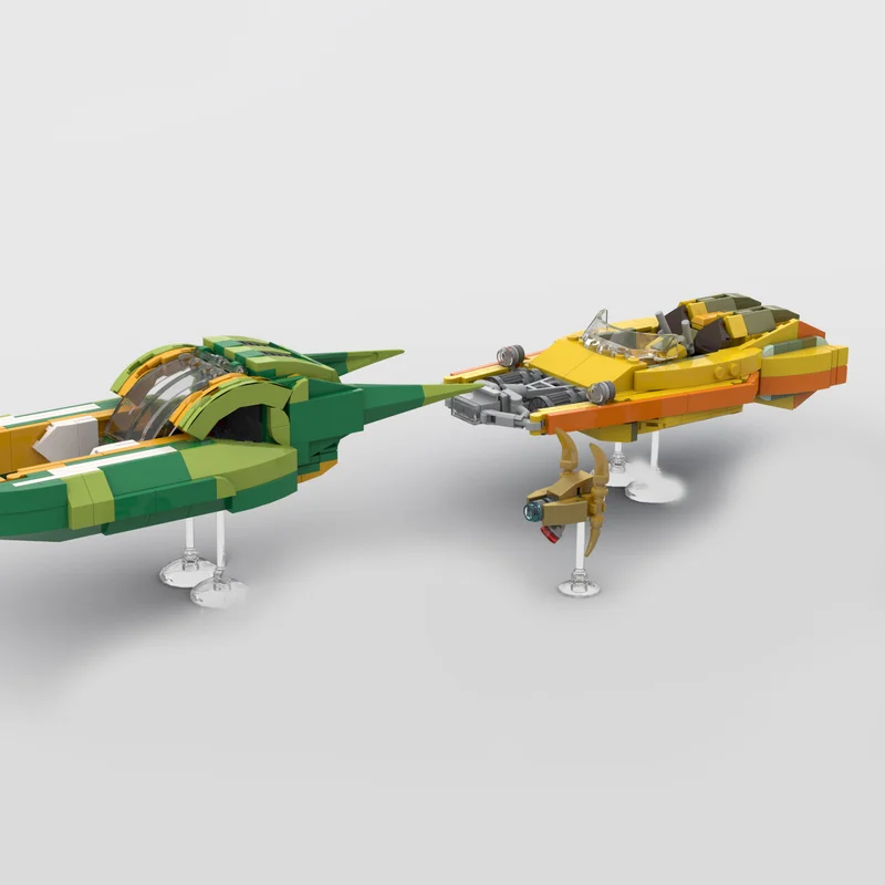 664pcs MOC Bounty Hunter Pursuit Star Battle Model bouwstenen constructie kerstcadeau monteren speelgoed DIY creatief idee