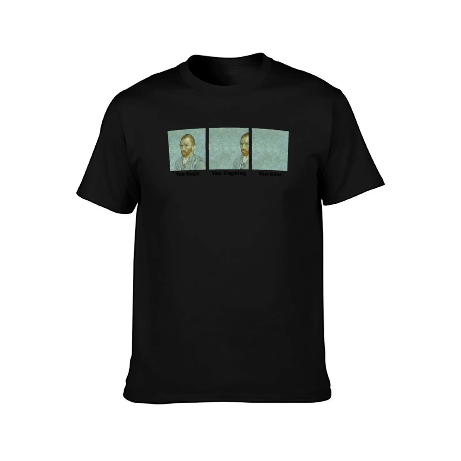 Van Gogh Van Goghing Van Gone HQ Vincent Hidden Self Portrait Funny Meme T-Shirt Gym Exercise Short Sleeve T-Shirt