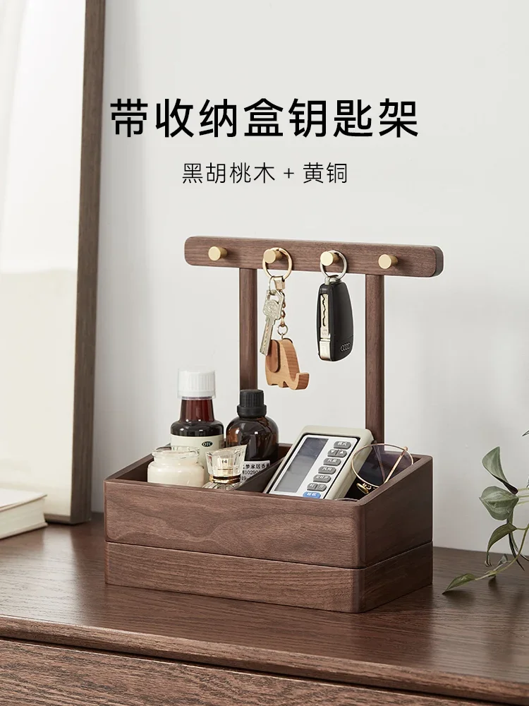 

Entry Entry Entrance Hanging Key Storage Box Black Walnut Pallet Ornament