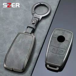3/4 Button Key Fob Alloy Cover Case Fits for 2019 2020 Mercedes-Benz A220 E63S AMG E-Class GLE 350 4MATIC E300 E400 E43 W213