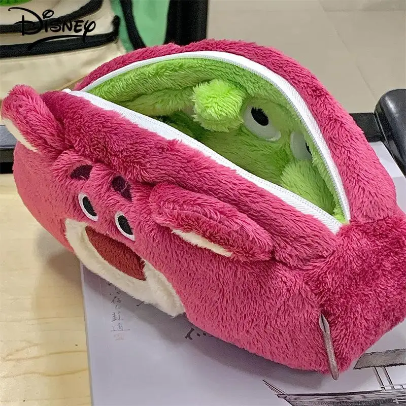 Lotso Stationery Bag Kawaii Disney Cute Anime Alien Kids Toys Positive and Reverse Different Style Students Stationery Bag Gifts