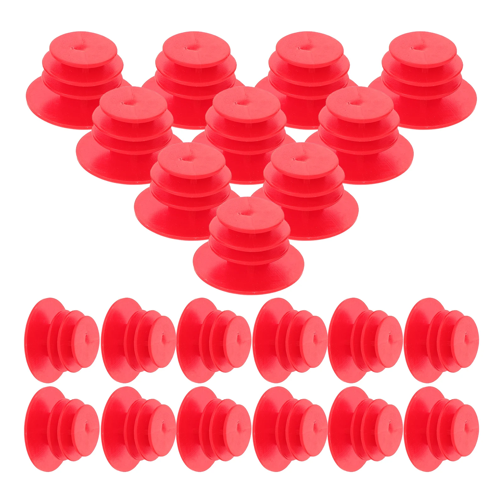 

40pcs Bike Handlebar End Caps Mountain Bicycle Bar Plugs Rubber Grips Shock Absorption Cycling Handlebar Caps For Road Bikes Red