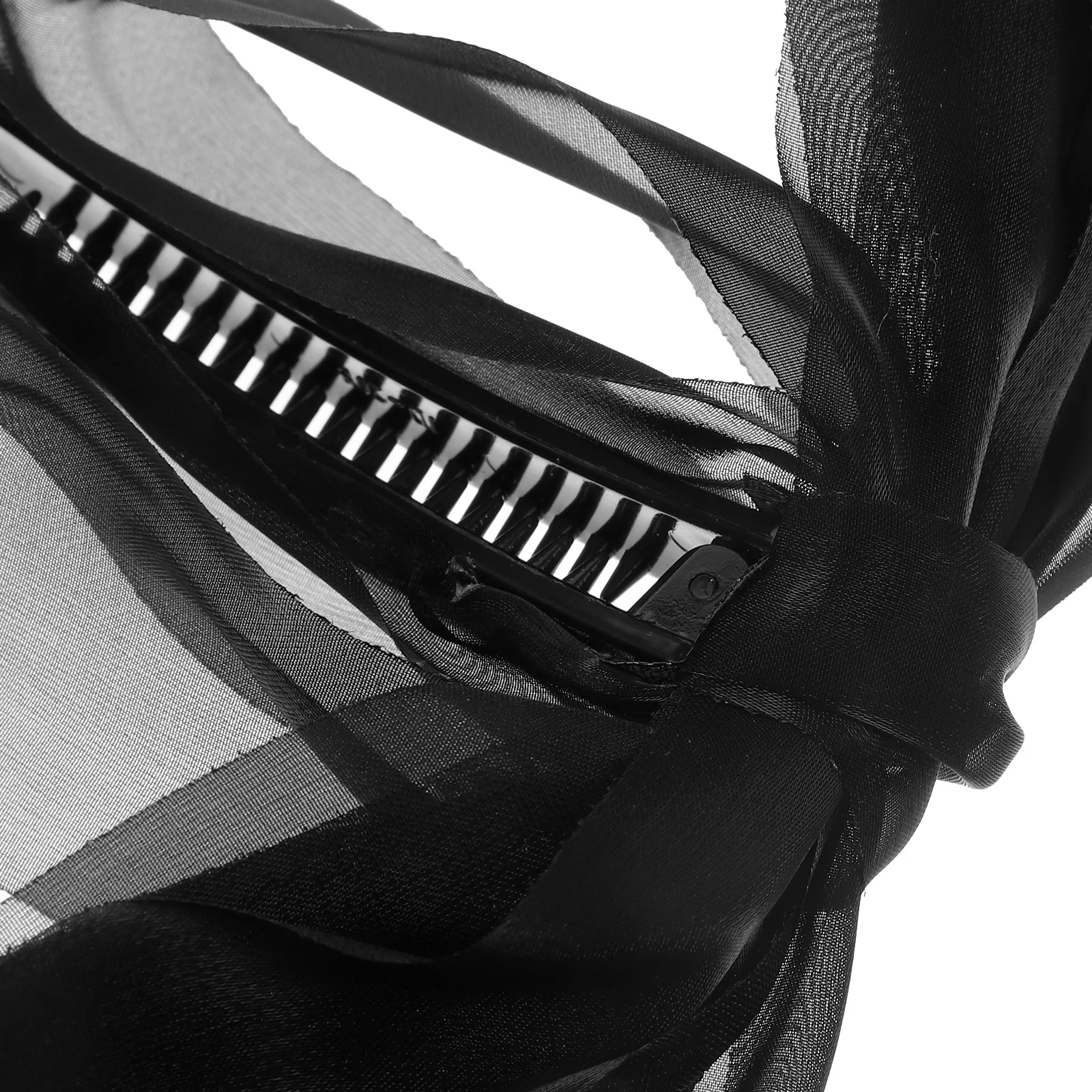 

4Pcs Large Banana Clips Decorative Hair Bows Cloth Curly Accessories Women Random Color Soft Plastic Sturdy Everyday Use Various