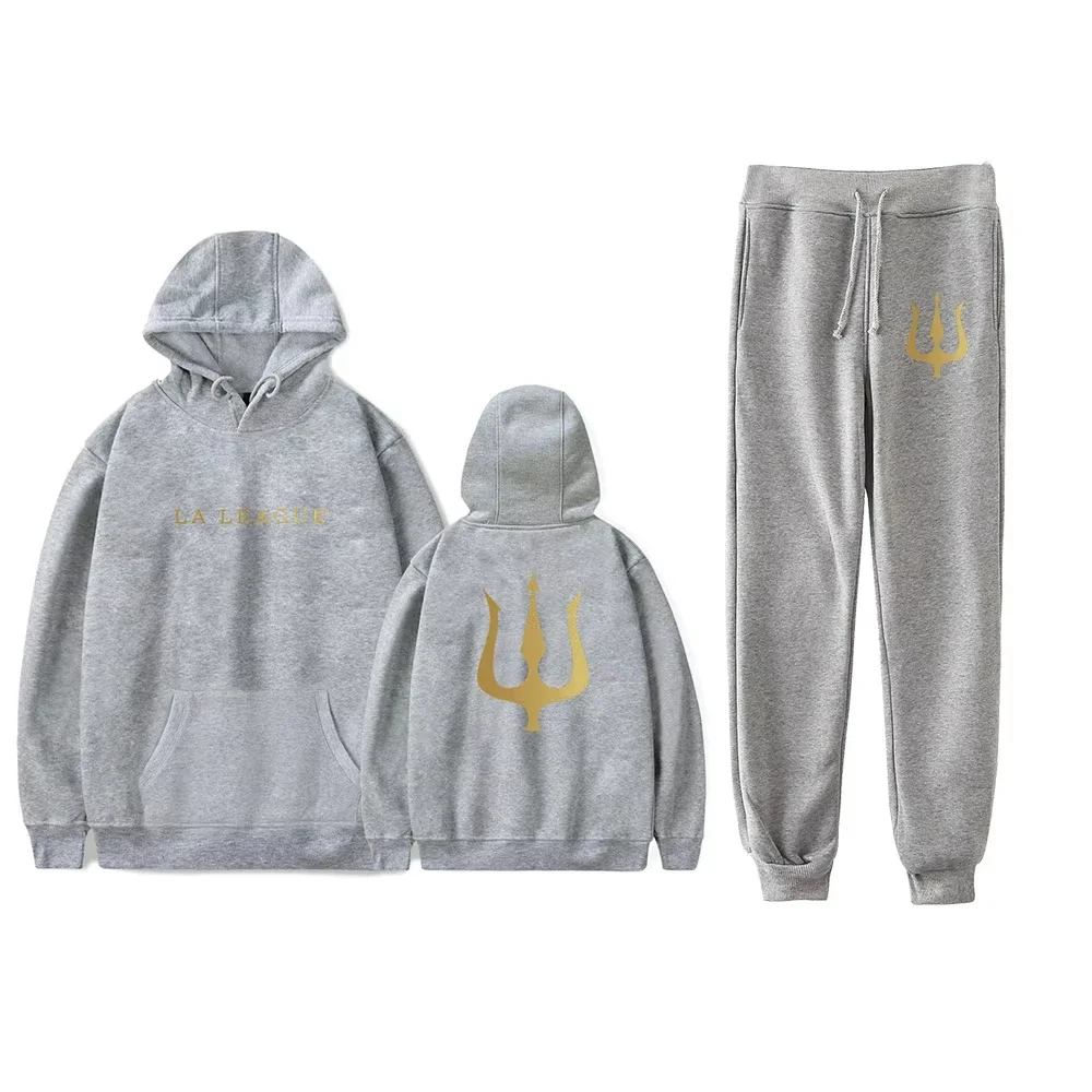 2025 Werenoi Unisex Fall Suit Harajuku Hoodies Jogger Pants 2 Piece Sets Hip Hop Sweatsuit Men Womens Streetwear Sweatpant Sets