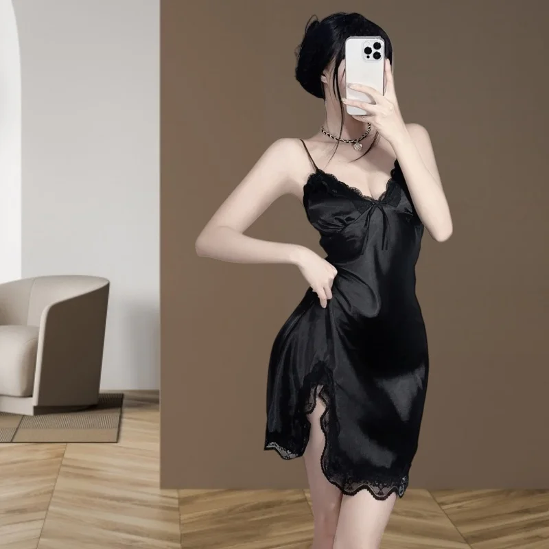 

Женская сексуальная ночная рубашка для флирта, комплект нижнего белья для ролевых игр и искушение, один размер, подарок на день рождения