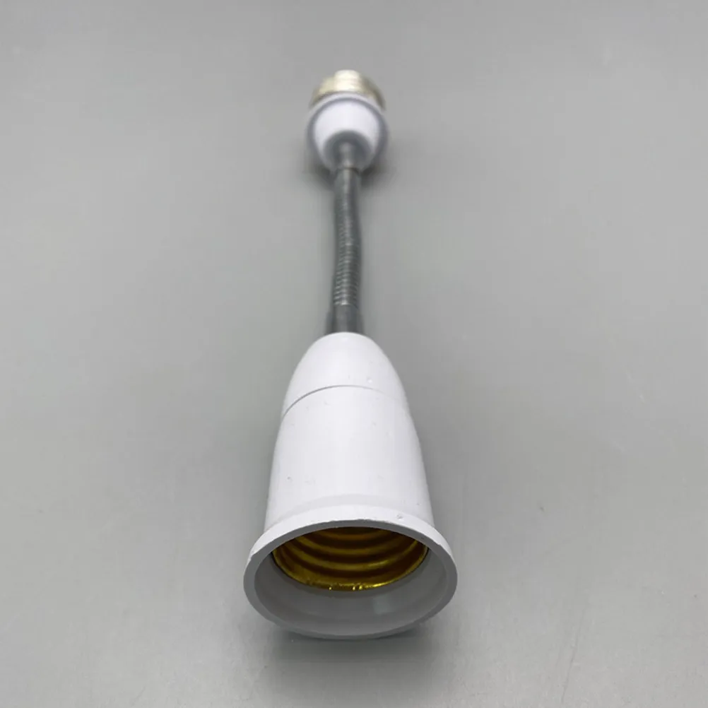 2Pcs Light Bulb Socket E27 Screw Mount Converter Flexible Adjustable Lamp Holder for Hard to Reach Bulbs Ceiling Wall Lights