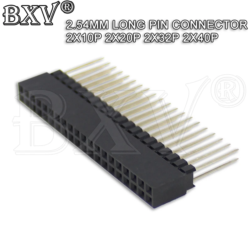 1 sztuk 2.54mm 2x10P/20P/32P/40 Pin żeńskie złącze nagłówkowe podwójnego rzędu 2x20P PC104 dla trybu Raspberry Pi 2