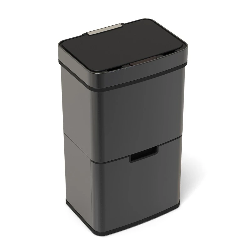 Intelligent infrared sensing, sorting trash can, large-capacity stainless steel dry and wet separation