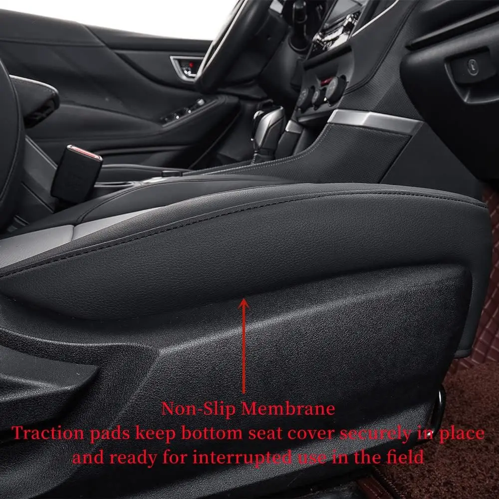 Coverdream Seat Covers Custom Fit for Subaru Forester 2014-2024 Premium/Sport/Limited/Touring Faux Leather Full Set Coverage Airbag Compatible Car Seat Protector