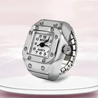 2026 Ring Watch New Hot Selling Creative Alloy Shell Finger Square Dial Couple Men And Women