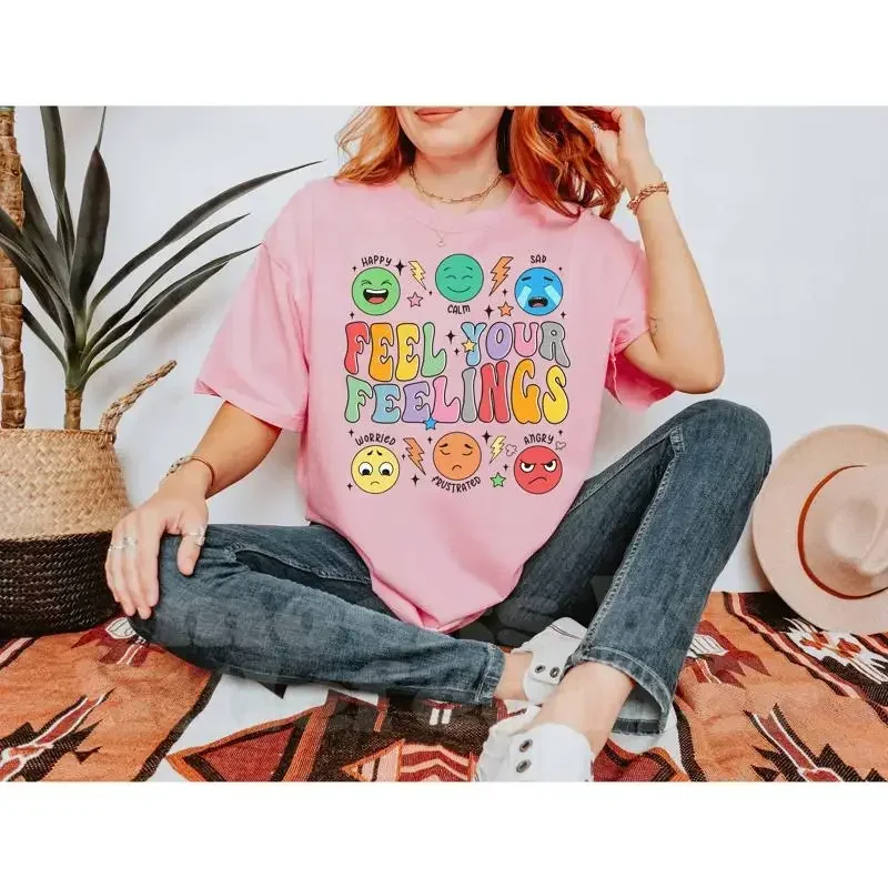 Feel Your Feelings T Shirt Its Ok To All The Feels School Psychologist Mental Health Awareness Matter