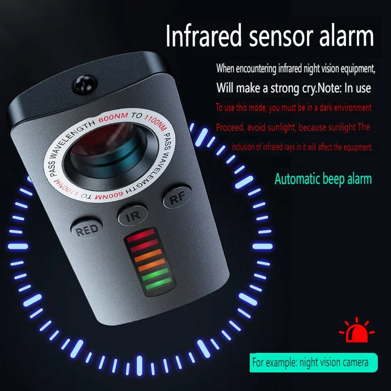 Anti Spy Wireless RF Signal Detektor Bug GSM GPS Tracker Infrarot Anti Candid Versteckte Kamera Detektor Automatisierung Alarm