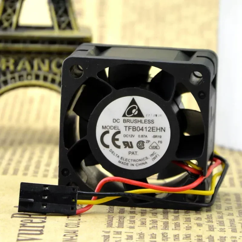for Delta Delta 4CM 4 Wire PWM 4028 12V 0.87A TFB0412EHN Server Cooling Fan