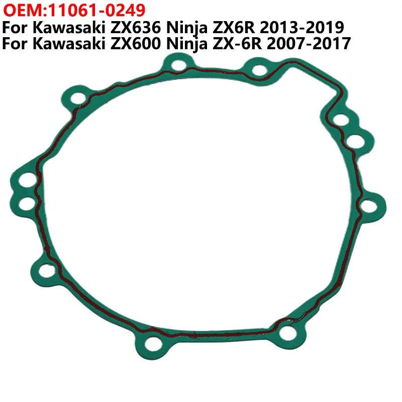

Motorcycle Stator Magneto Generator Cover Gasket For Kawasaki ZX636 Ninja ZX6R 2013-2019 ZX600 ZX-6R 2007-2017 OEM:11061-0249