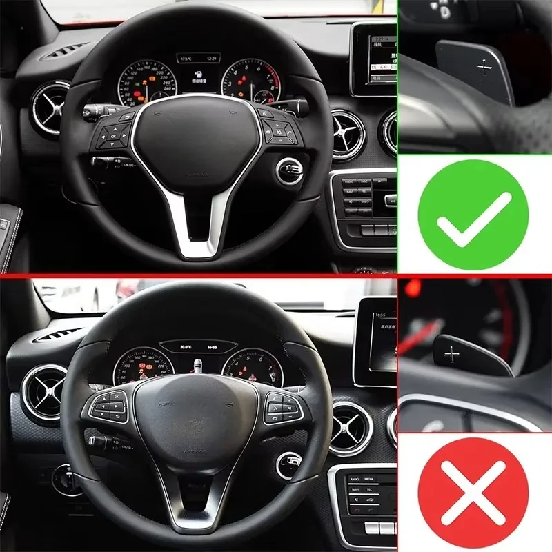 Legierung Paddle Shifter Für Mercedes Benz A B M Klasse W176 W246 GLK SLK CLA GLA Auto Lenkrad Paddle Shift Verlängerung Shifters – Detail 2