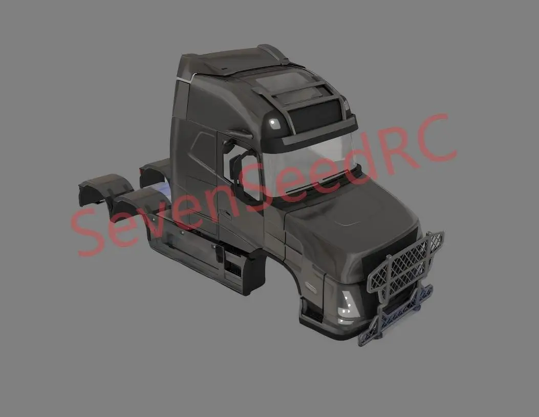 1/14 3D Printed Truck Body Volvo AERO T Fmx Static Dot Model JDM Tamiya Lesu Lxy Scaleclub SCX10 TRX6 Crossrc NT JT4