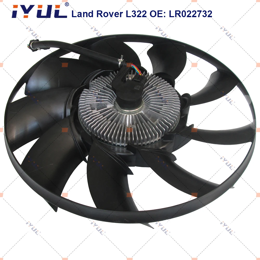 Clutch Fans Assembly Cooling Fan Water Tank Cooling Fan Suitable For Land Rover RANGE ROVER III L322 2010-2012 OEM LR022732