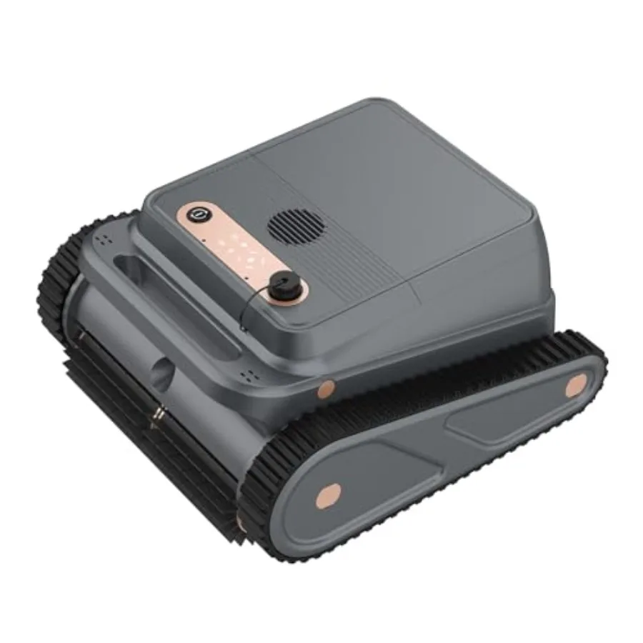 U8 Cordless Robotic Pool Cleaner for inground pools, ABS plastic body, black color, 150min battery life and intelligent route p