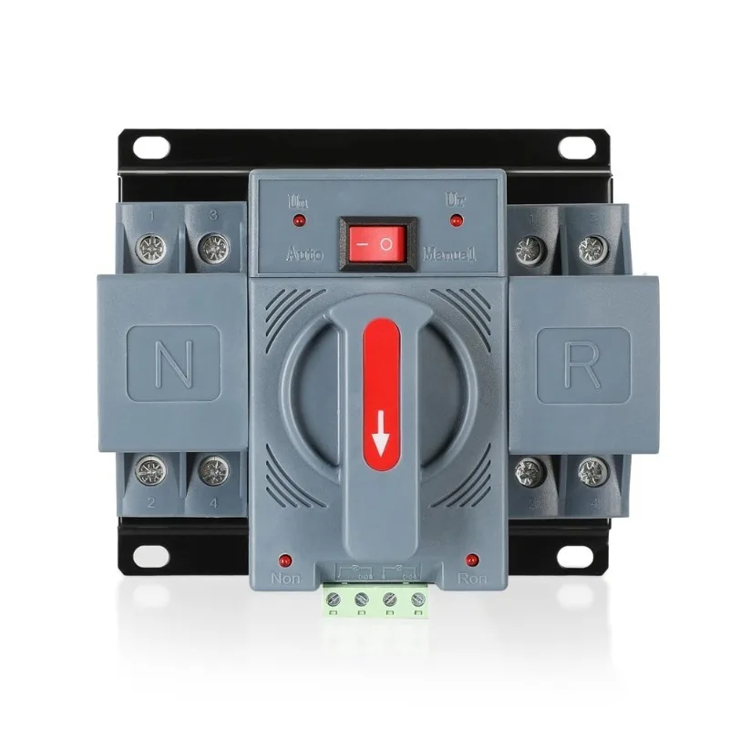 

Automatic Manual Transfer Switch 2P 63A AC110V 50 60Hz ATS Changeover Dual Power Switch for Generator Solar Backup CE