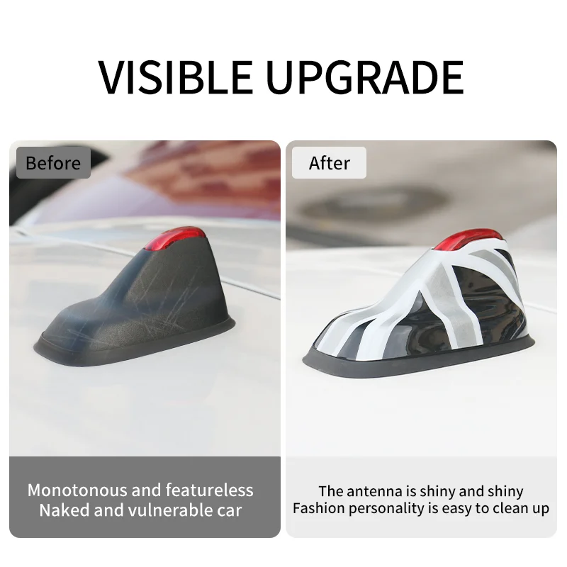 Car Exterior Trim Antenna Decoration Cover Sticker For BMW MINI Countryman F60 2017-2023 F54 Clubman ABS Car-Styling Accessories
