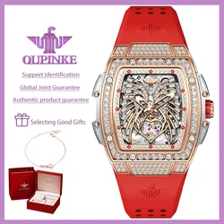 OUPINKE Original Luxury Brand Women's Watches Fully Automatic Mechanical Watch Diamond Dial Waterproof Sapphire Mirror Surface