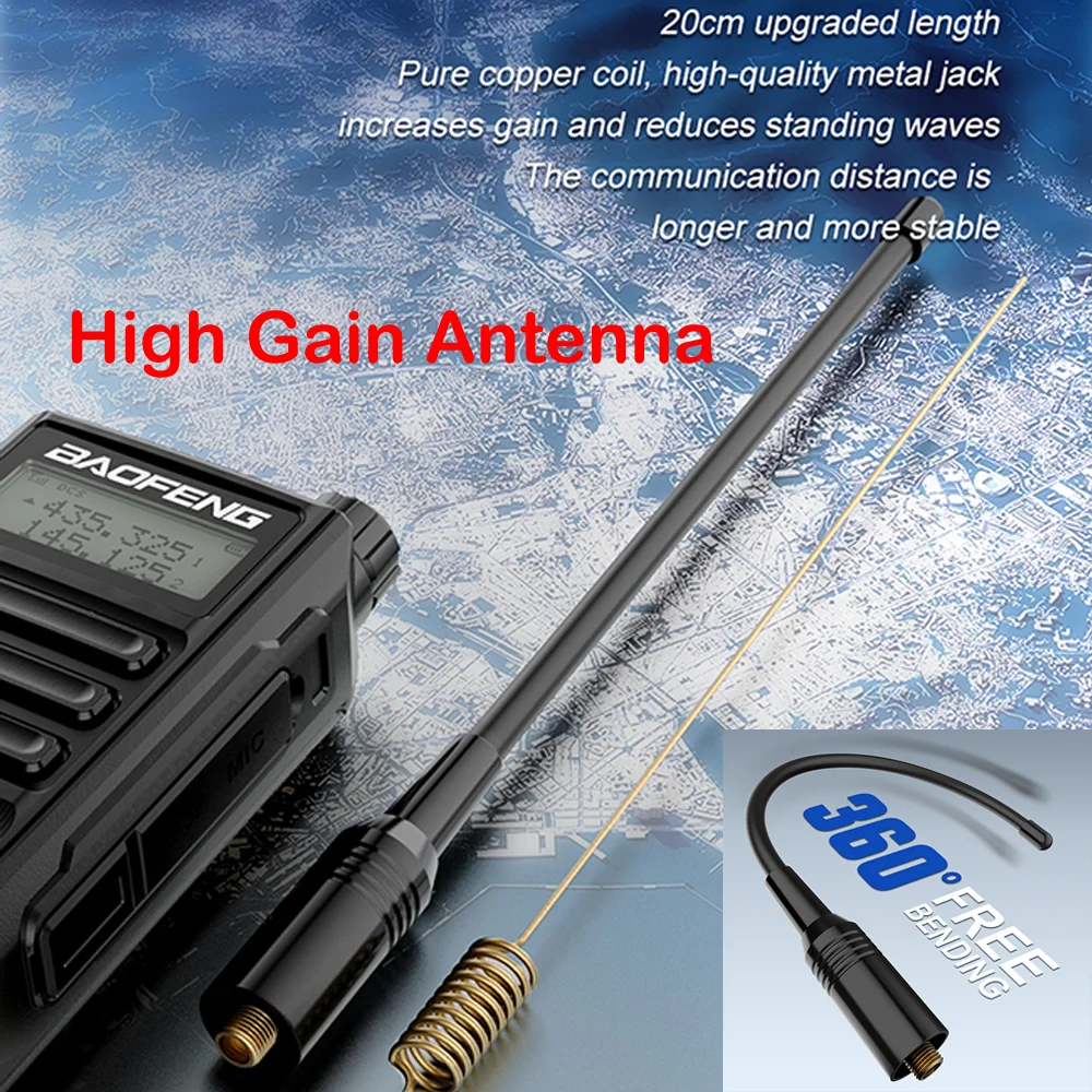 Imagem -05 - Pro v2 Ip68 Walkie Talkie Impermeável Alta Potência Uhf Vhf Ham cb Atualizado de Uv16r Rádio Bidirecional Longo Alcance Baofeng-uv16