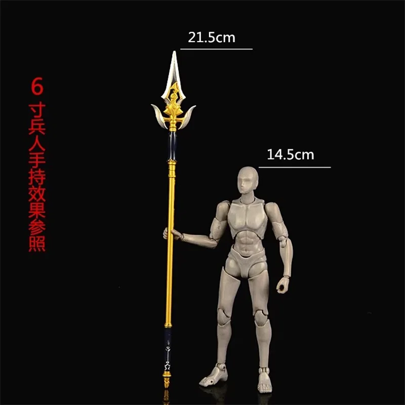 

Hot Sale 1/12 Soldier Mini Weapon Black Tassel Gun Long Spear High Quality Model Toy Fit 6'' Action Figures Body In Stock