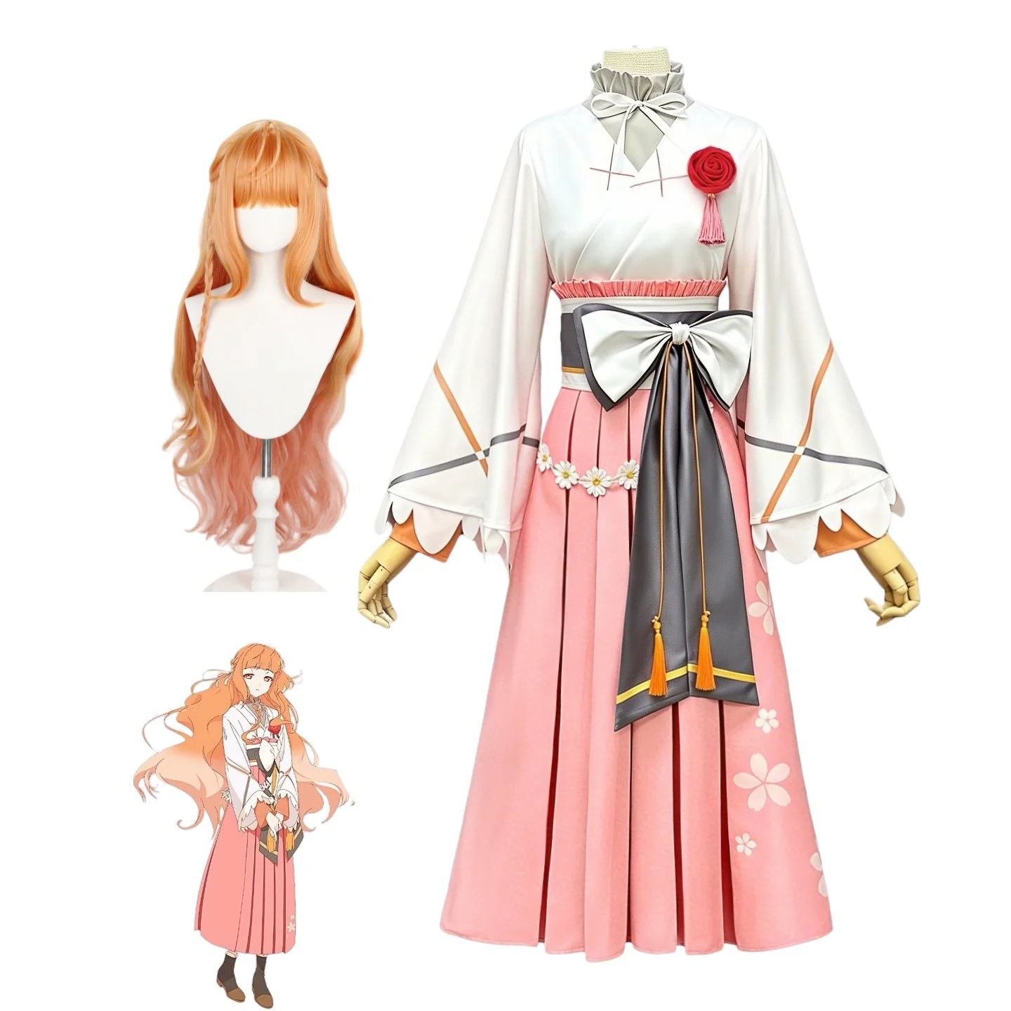 

Agents of the Four Seasons: Dance of Spring Hanayou Hinagiku Cosplay Costume Wig Set