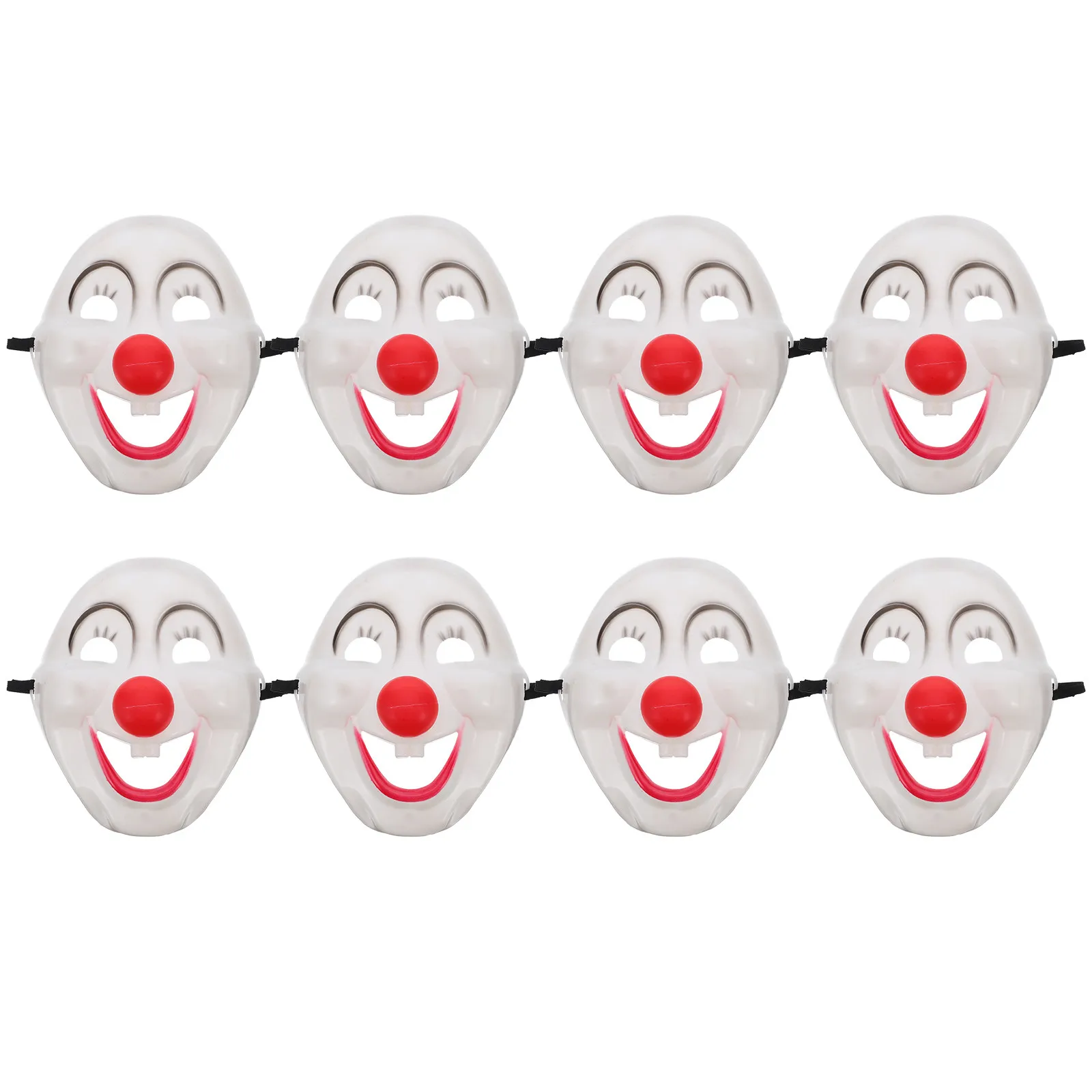8 pcs Party Halloween Christmas New Year Full Face Clown Masks Full Face Masks Carnival Masks Masquerade Mask Funny Clown Masks