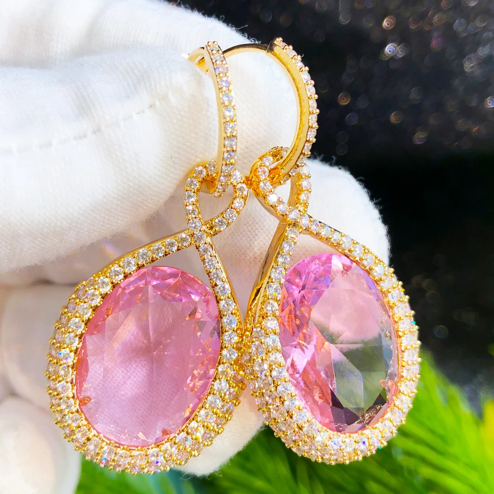 

Missvikki Cute Luxury Charm Drop Dangle Earrings for Women Wedding Party Jewelry Ladies Daily Trendy Accessories Hot Sale