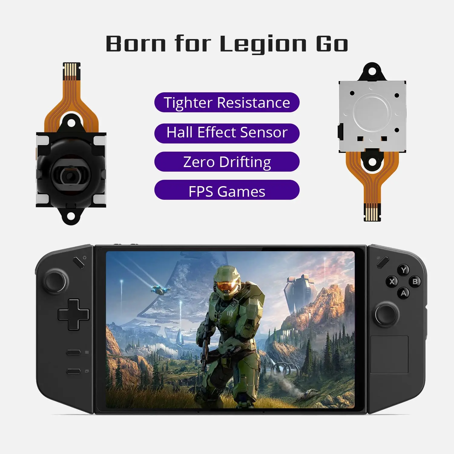 

Tighter Hall Joystick for Legion Go, Legion Go Accessories, Enhanced Joystick Rotation Resistance for FPS Games for Legion Go
