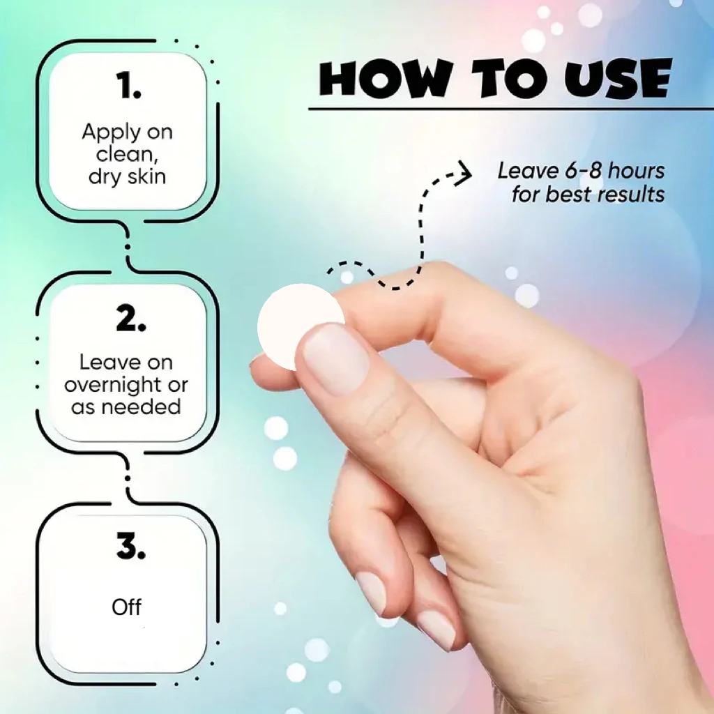 480 قطعة، رقع حب الشباب على شكل نجمة ودائرة، رقعة بثرة شفافة لاصقة شفافة ضرورية للمكياج مناسبة لأحجام مختلفة #4