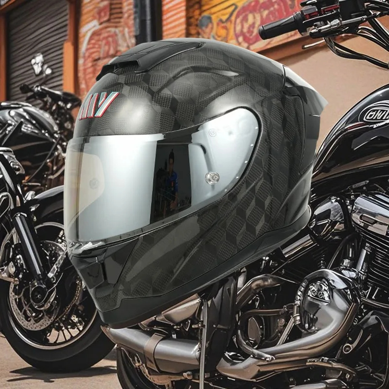 Airo Wholesale Motorcycle Helmets Full Face DOT Certified Carbon Fiber Modular Design with Dual Visor