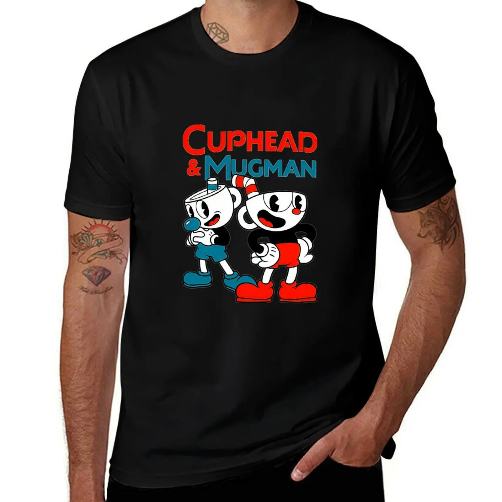 

Cuphead T-Shirt rapper graphic tees cotton graphic tees Blouse anime stuff T-shirts for men cotton