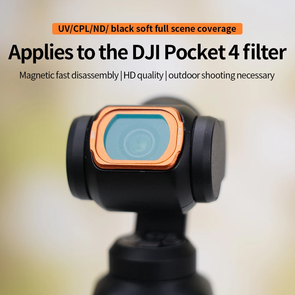 Lens Filter Set for DJI OSMO Pocket 3 4 CPL ND16 ND32 ND64 UV Black Soft Macro 10X NIGHT STAR Lens for DJI Pocket 4/3 Camera
