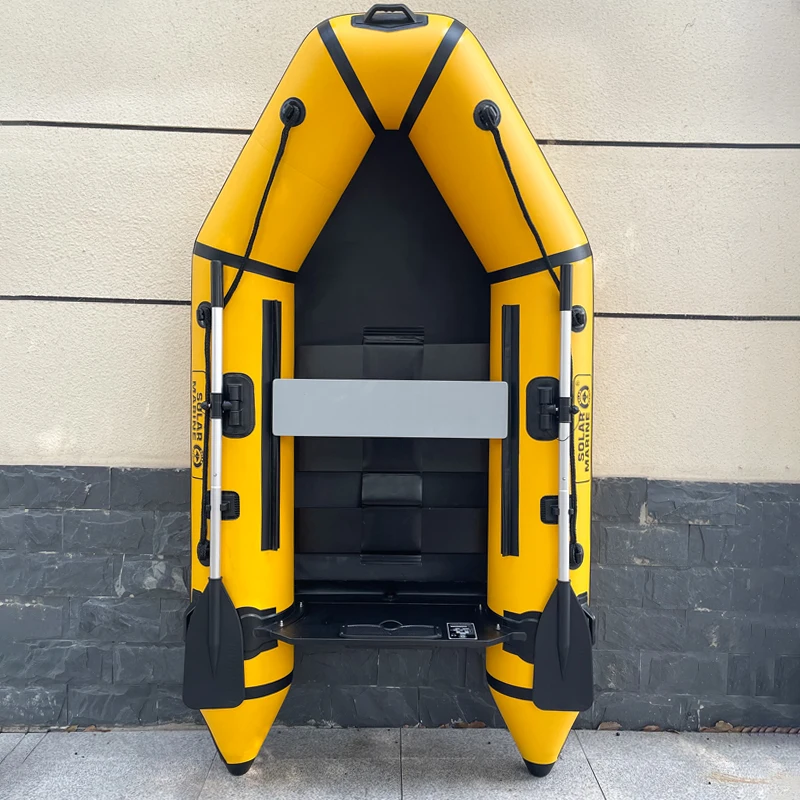 

2-Person Solar-Assisted Assault Boat Heavy-Kayak Wear-Resisting PVC Hovercraft Dinghies Marine-Thick Inflatable Raft Sailboatpro