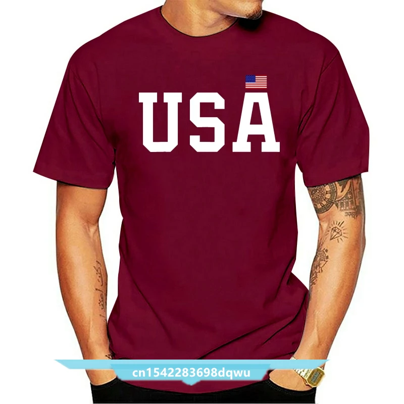 

Black Usa T Shirt Women Men Patriotic American Top Tee Flag 4Th Of July 100 Cotton(1)