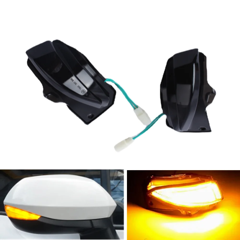 2pcs Car LED Dynamic Turn Signal Side Mirror Indicator Sequential Blinker Lamp For Toyota Corolla Sienta XP170 Yaris Kreuz XP210