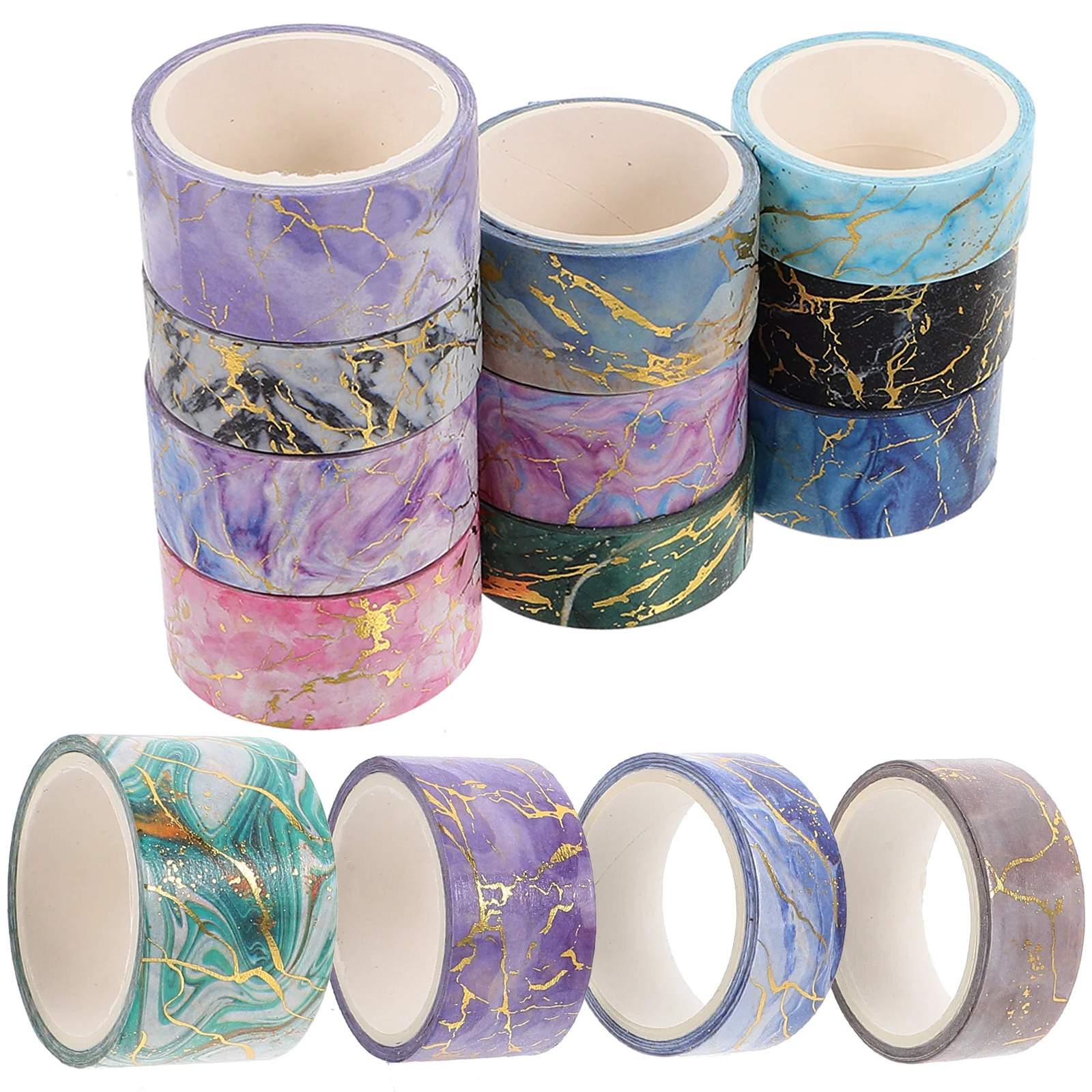 14 Rolls Journal Pocket Tape Scrapbook Decorative Washi Label Scrapbooking Retro