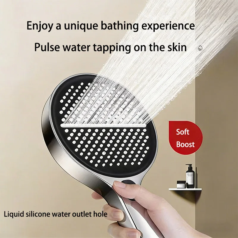 

Pressurized Handheld Shower Head Shower Bath Water Heater Supercharged Shower Head Set Bathroom Accessories